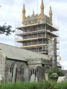 Scaffolding being erected